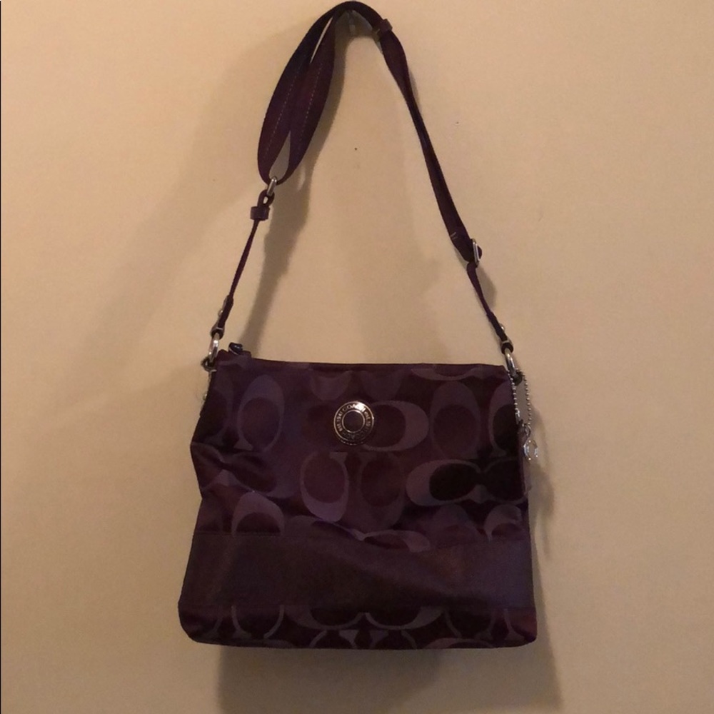 Purple Coach Handbag